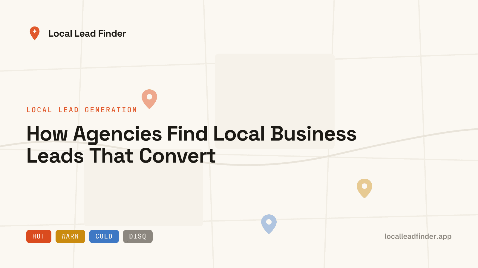 An agency pipeline board: local business cards moving from 'captured' through 'graded' to 'pitched', each tagged with a website gap like 'no booking' or 'dated site'.